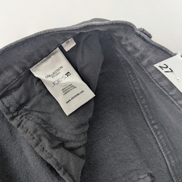 JOE'S The Tulie Skirt Midi Stretch Denim Five Pocket Style A-Line Black 27 NWT - Picture 12 of 16